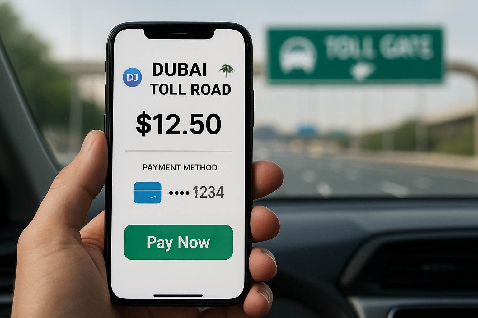 Digital payment for Dubai toll road